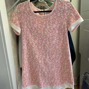 Pink and White Spring Dress